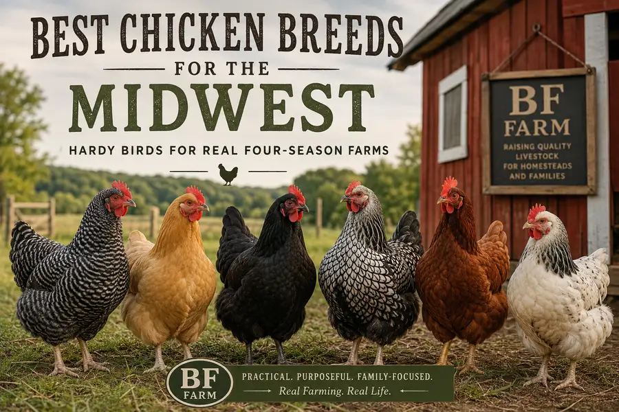 Best Chicken Breeds for the Midwest: Hardy Birds for Real Four-Season Farms at BF Farm Kunekune Pigs