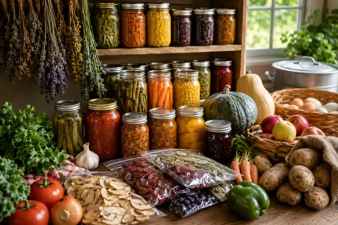 Food Preservation for the Homestead Pantry: Canning, Dehydrating, Freezing, Freeze-Drying, Root Cellaring, and Pantry Systems at BF Farm Kunekune Pigs