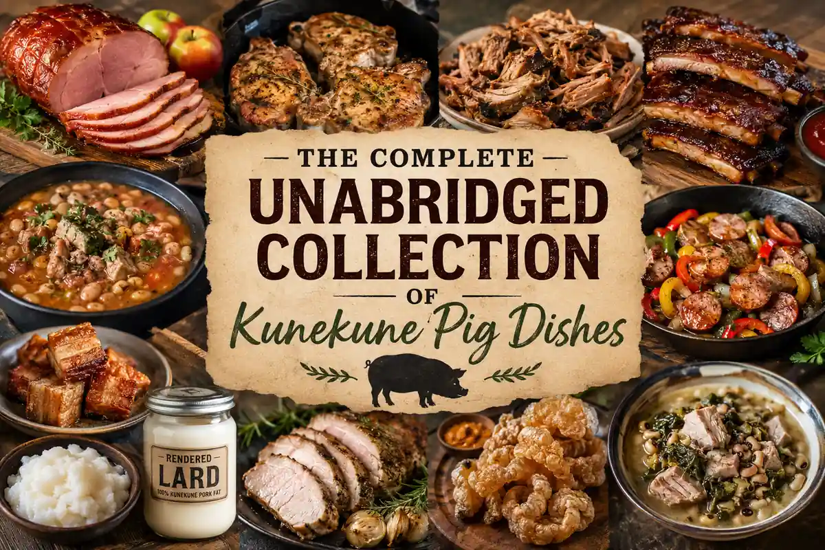 The Complete Unabridged Collection of Kunekune Pig Dishes at BF Farm Kunekune Pigs